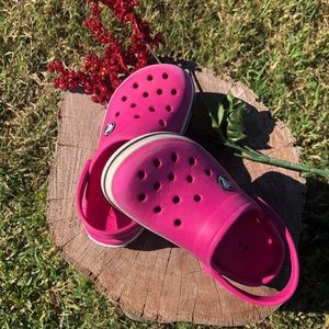Pink Crocs for kids